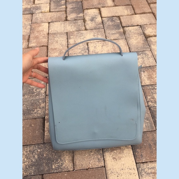 Miniso Life Baby Blue backpack with gold zippers - Picture 2 of 5